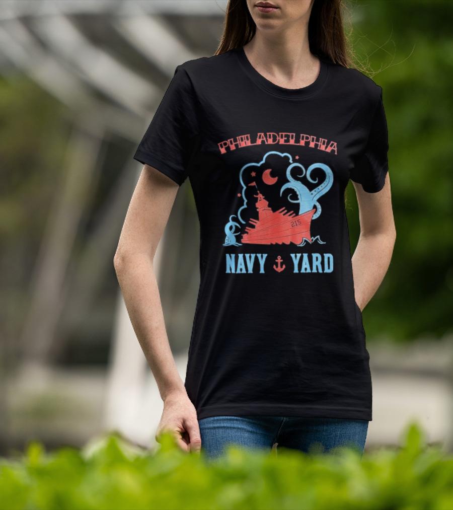 Philadelphia Phillies Navy Yard Anchor Ship T-Shirt