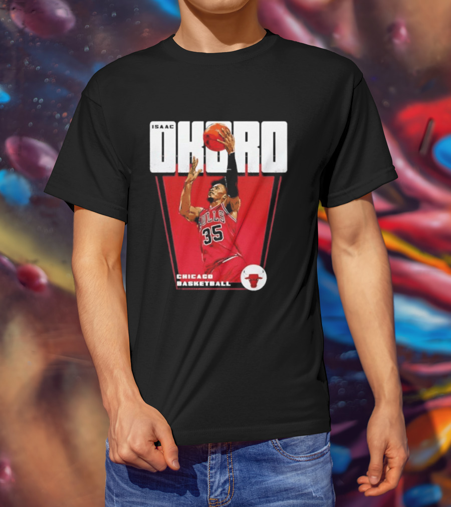 Chicago Basketball Okoro 35 Bulls Dunk T-Shirt