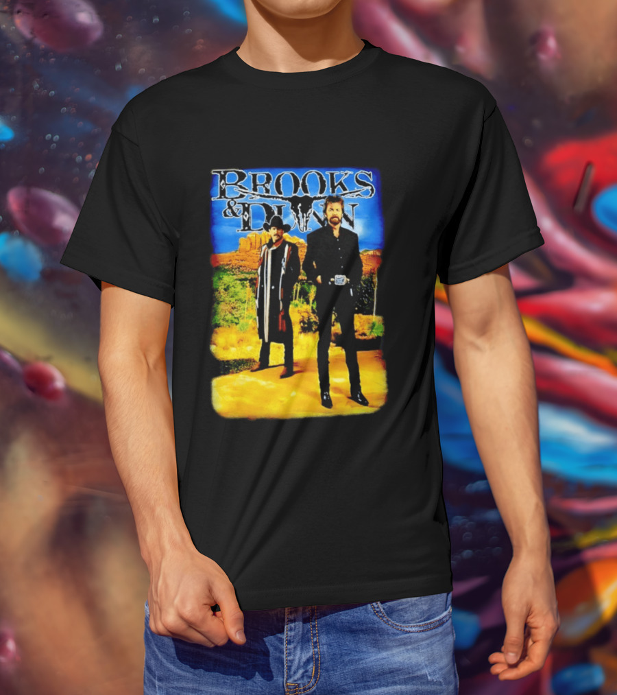 Brooks And Dunn Western Style Desert T-Shirt