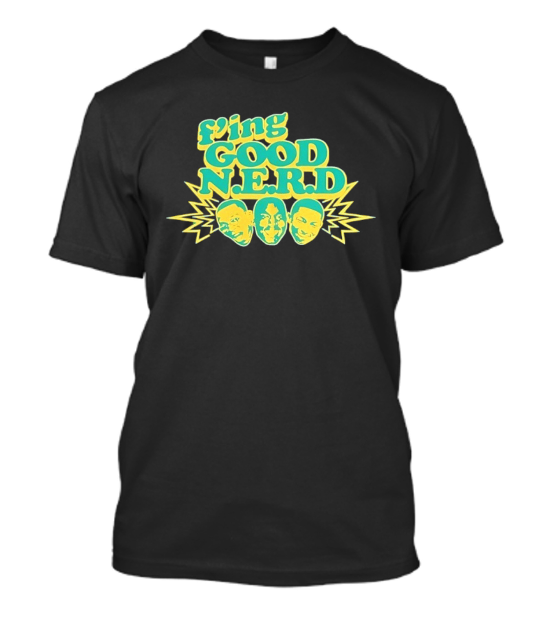 F'ing Good N.E.R.D Faces And Lightning T-Shirt