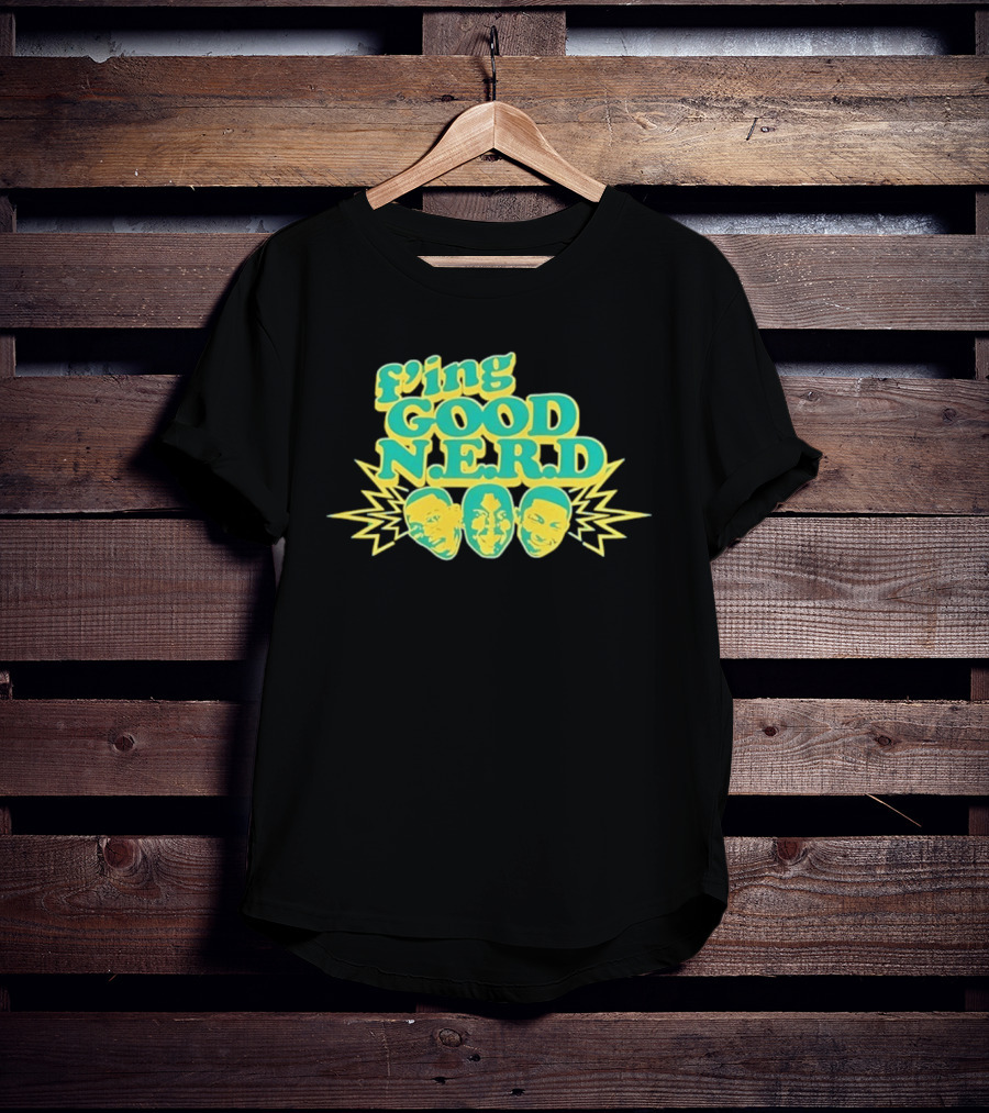 F'ing Good N.E.R.D Faces And Lightning T-Shirt