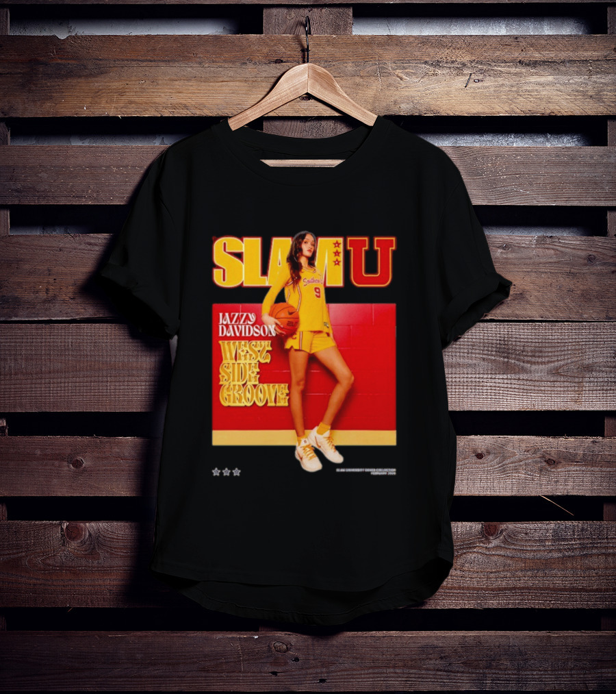 Jazzy Davidson Basketball Slamu Southern 9 West Side Groove T-Shirt
