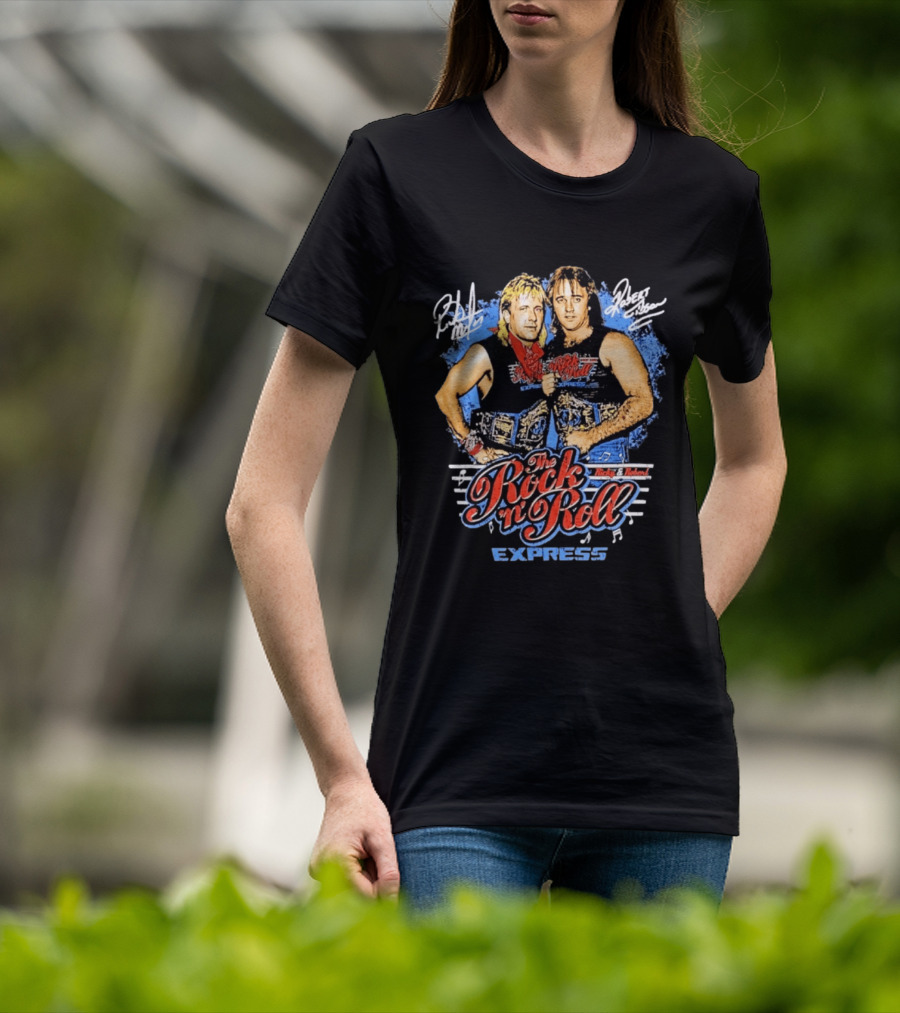 Ricky Morton Robert Gibson Rock 'n' Roll Express Tag Team Champions T-Shirt