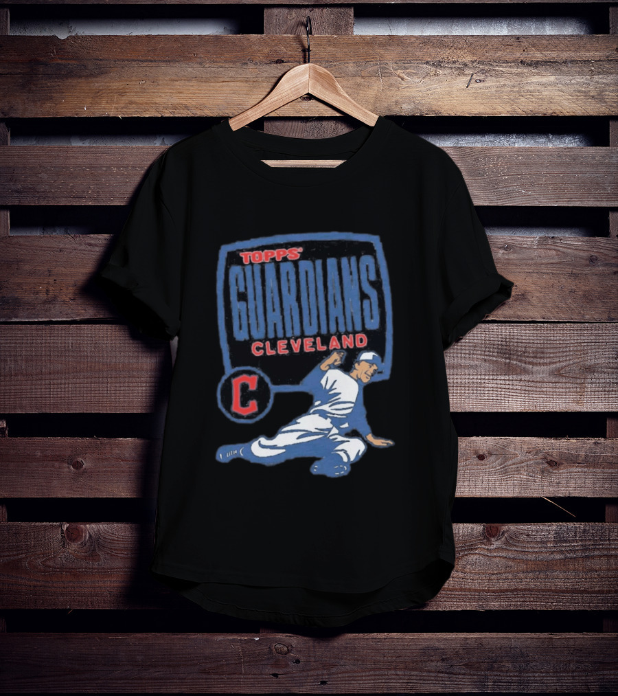 Cleveland Guardians Topps MLB Cartoon Raglan T-Shirt