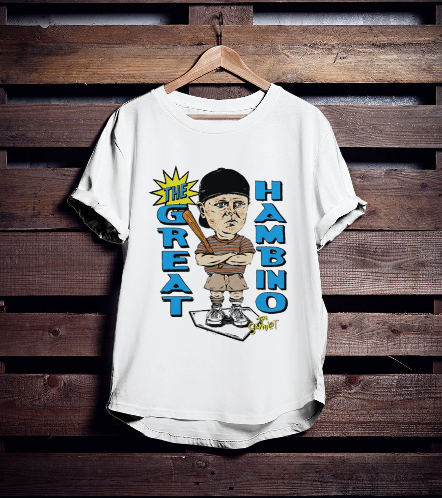 The Sandlot The Great Hambino Cartoon Character With Bat T-Shirt