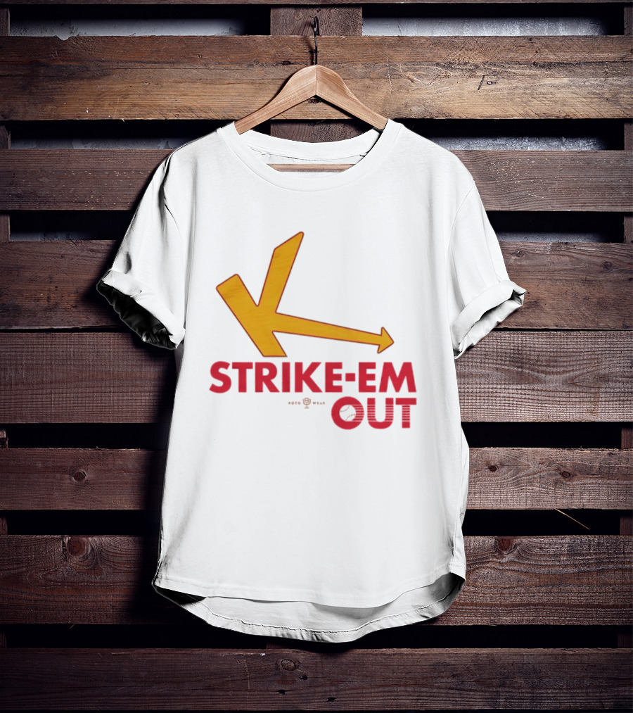 Strike Em Out Arrow CJ Beatt Baseball T-Shirt