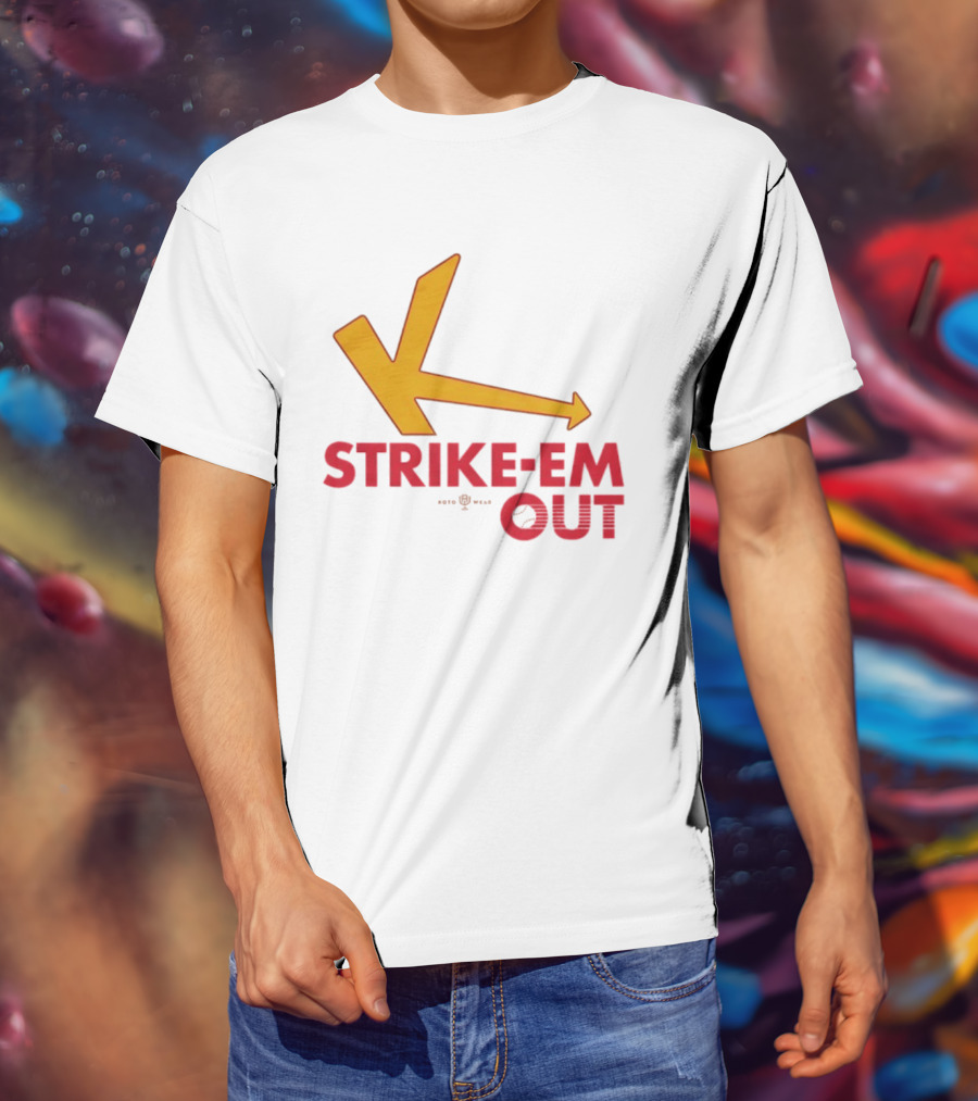 Strike Em Out Arrow CJ Beatt Baseball T-Shirt