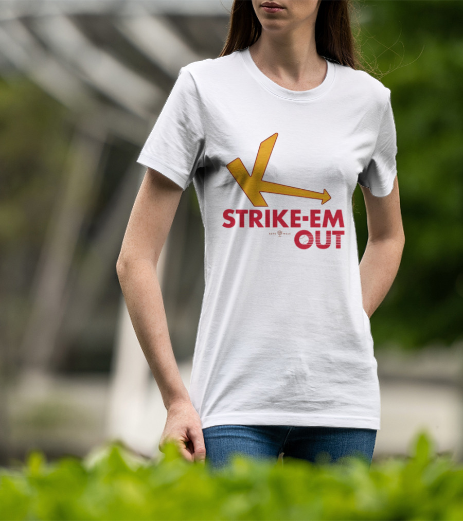Strike Em Out Arrow CJ Beatt Baseball T-Shirt