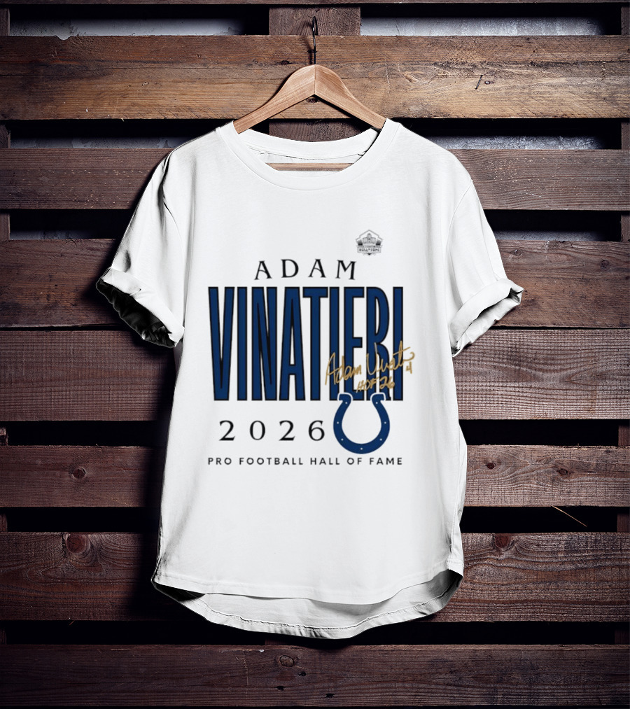 Adam Vinatieri Colts 2026 Pro Football Hall Of Fame Induction T-Shirt
