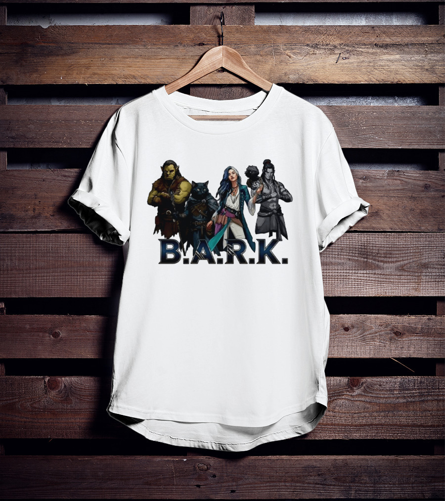 B.A.R.K. Tyranny Of Dragons Fantasy Character Ensemble T-Shirt