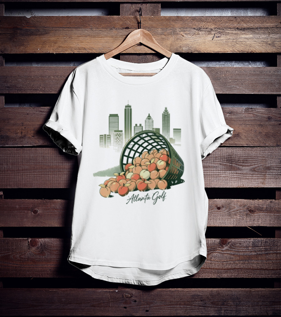 Bucket Of Peaches Golf City Skyline T-Shirt