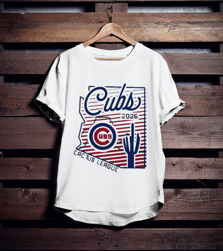 Chicago Cubs 2026 Cactus League Arizona Baseball Cactus T-Shirt