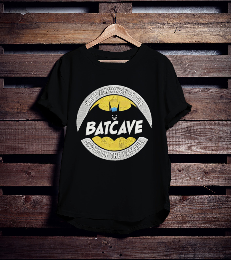 What Happens In The Batcave Stays In The Batcave Batman T-Shirt