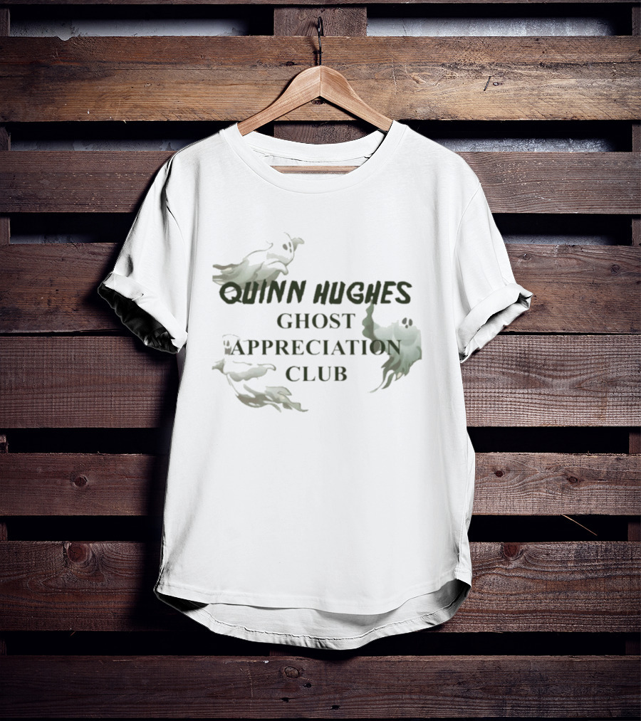Quinn Hughes Ghost Appreciation Club T-Shirt