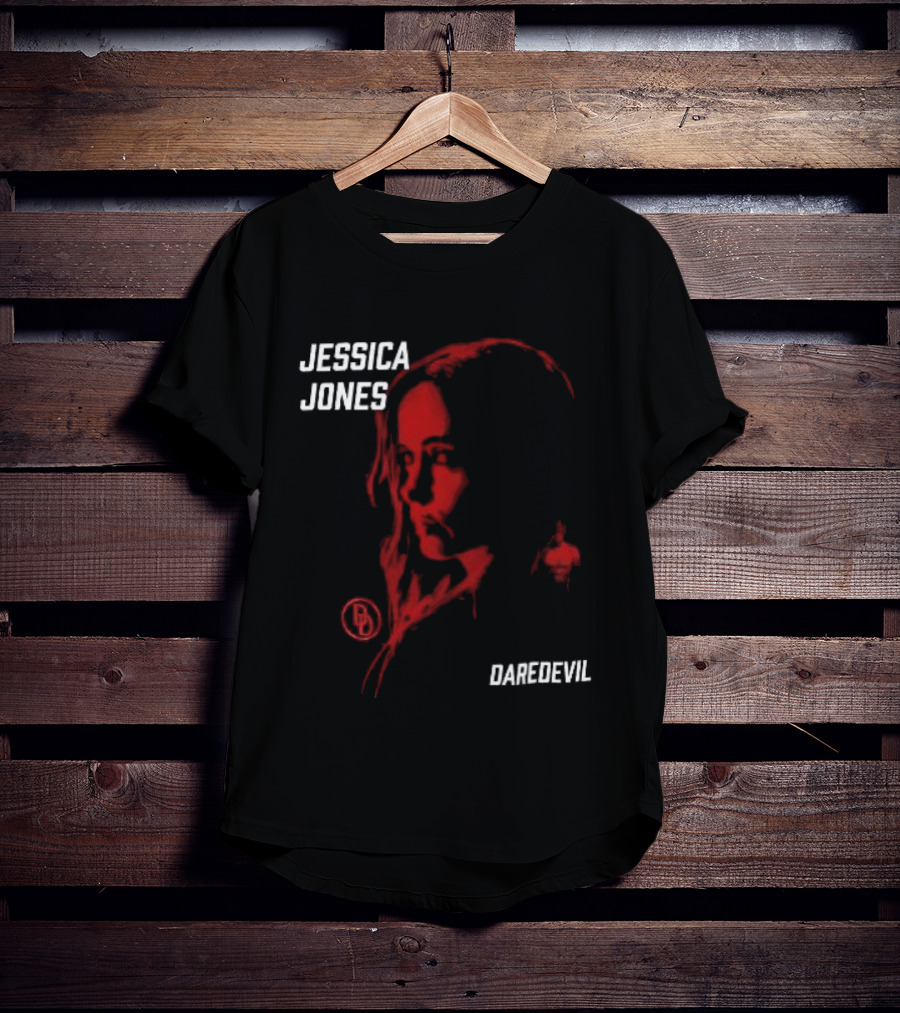 Jessica Jones Daredevil Season 2 Matt Murdock Red Shadow Face T-Shirt