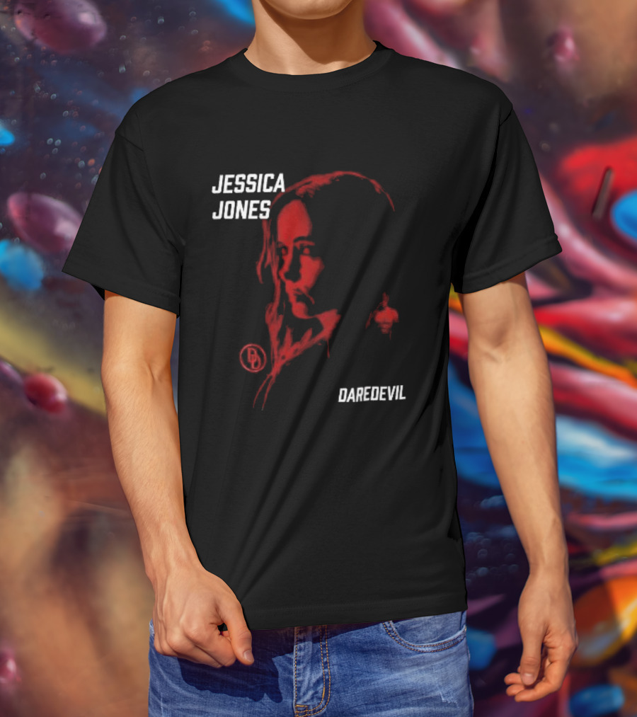 Jessica Jones Daredevil Season 2 Matt Murdock Red Shadow Face T-Shirt