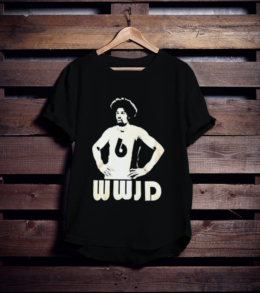 Julius Erving Number 6 WWJD What Would Julius Do T-Shirt