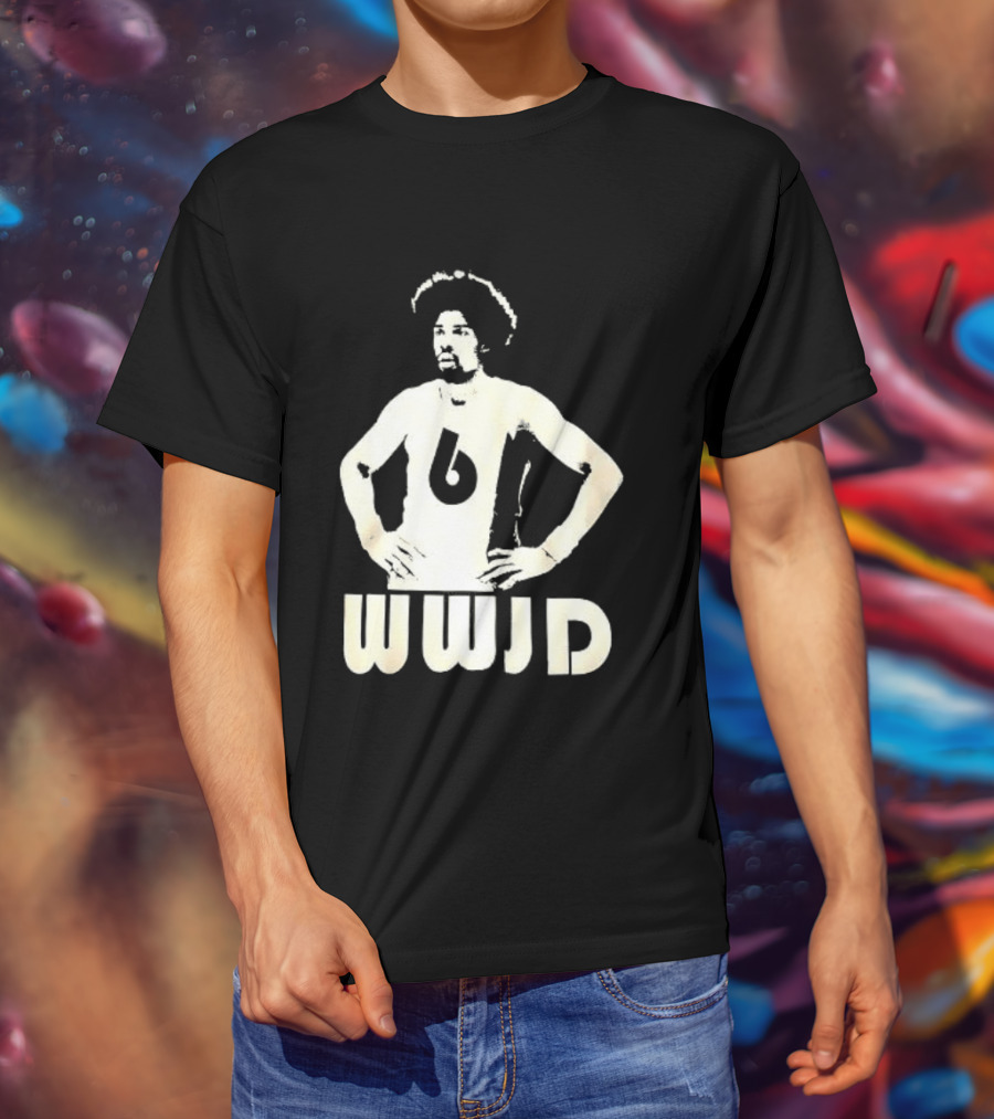 Julius Erving Number 6 WWJD What Would Julius Do T-Shirt