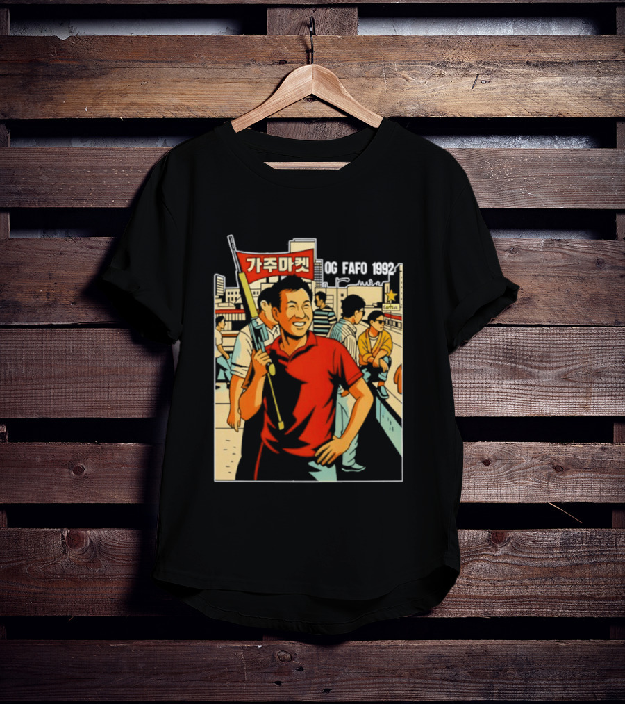 Gaju Market California OG FAFO 1992 Retro Vibe Scene T-Shirt