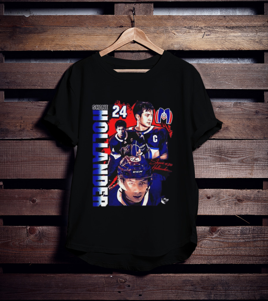 Shane Hollander 24 MLH Hockey Heated Rivalry Romantic T-Shirt