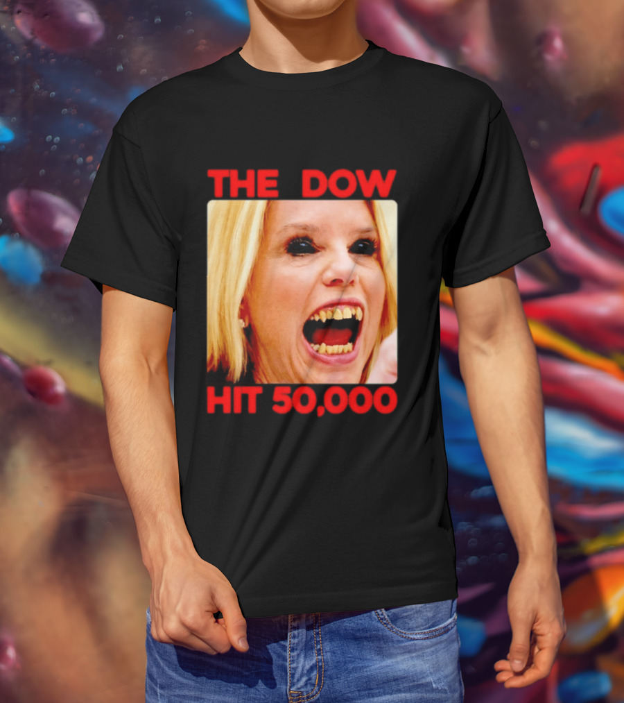The Dow Hit 50000 Teeth Blonde Woman T-Shirt