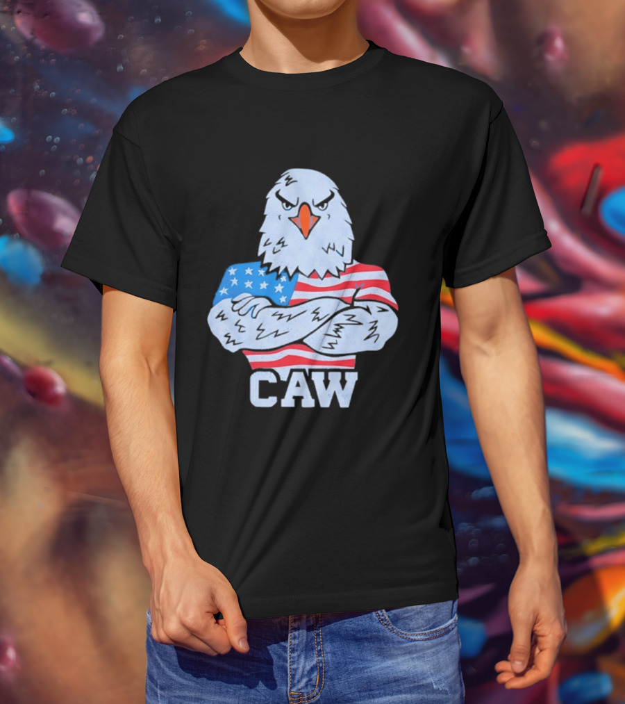 Eagle Caw American Flag Stars And Stripes T-Shirt