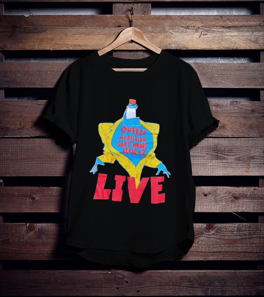 Queen Marillion Gary Moore Level 42 Live T-Shirt