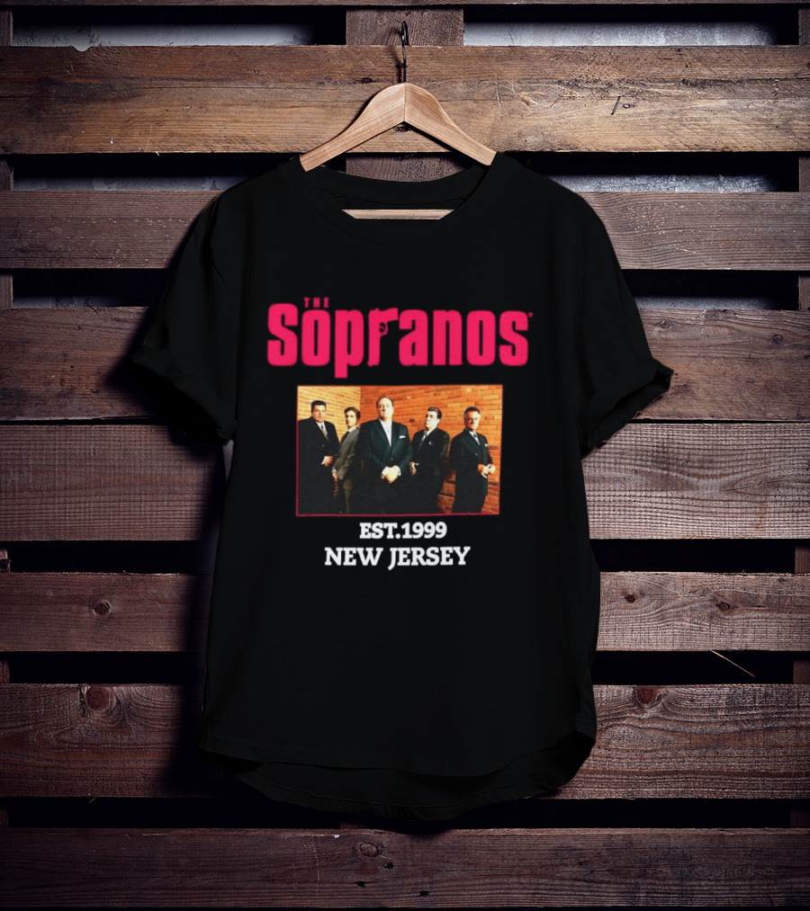 Sopranos Est 1999 New Jersey Cast Photo T-Shirt