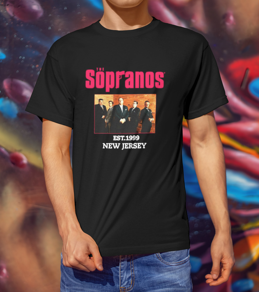 Sopranos Est 1999 New Jersey Cast Photo T-Shirt
