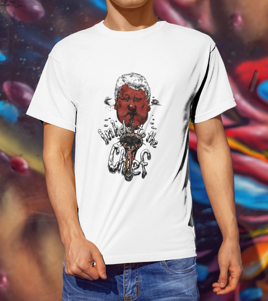 Inhale To The Chief Bill Clinton Caricature Smoking Pipe T-Shirt