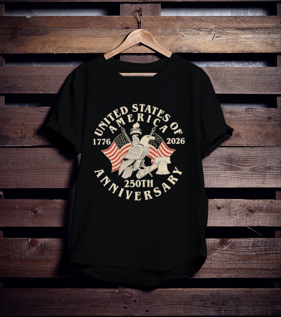 United States Of America 1776 2026 250th Anniversary T-Shirt