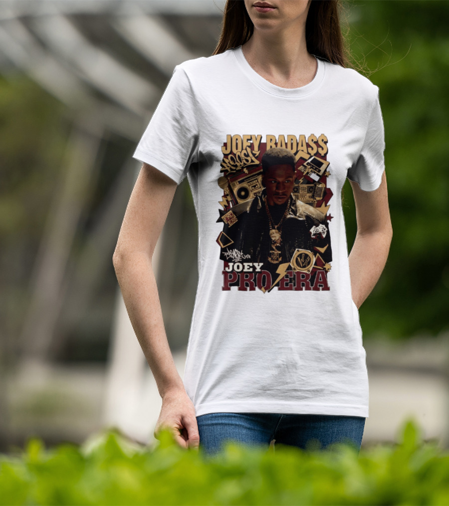 Joey Badass Pro Era Hip Hop Retro Style Collage T-Shirt