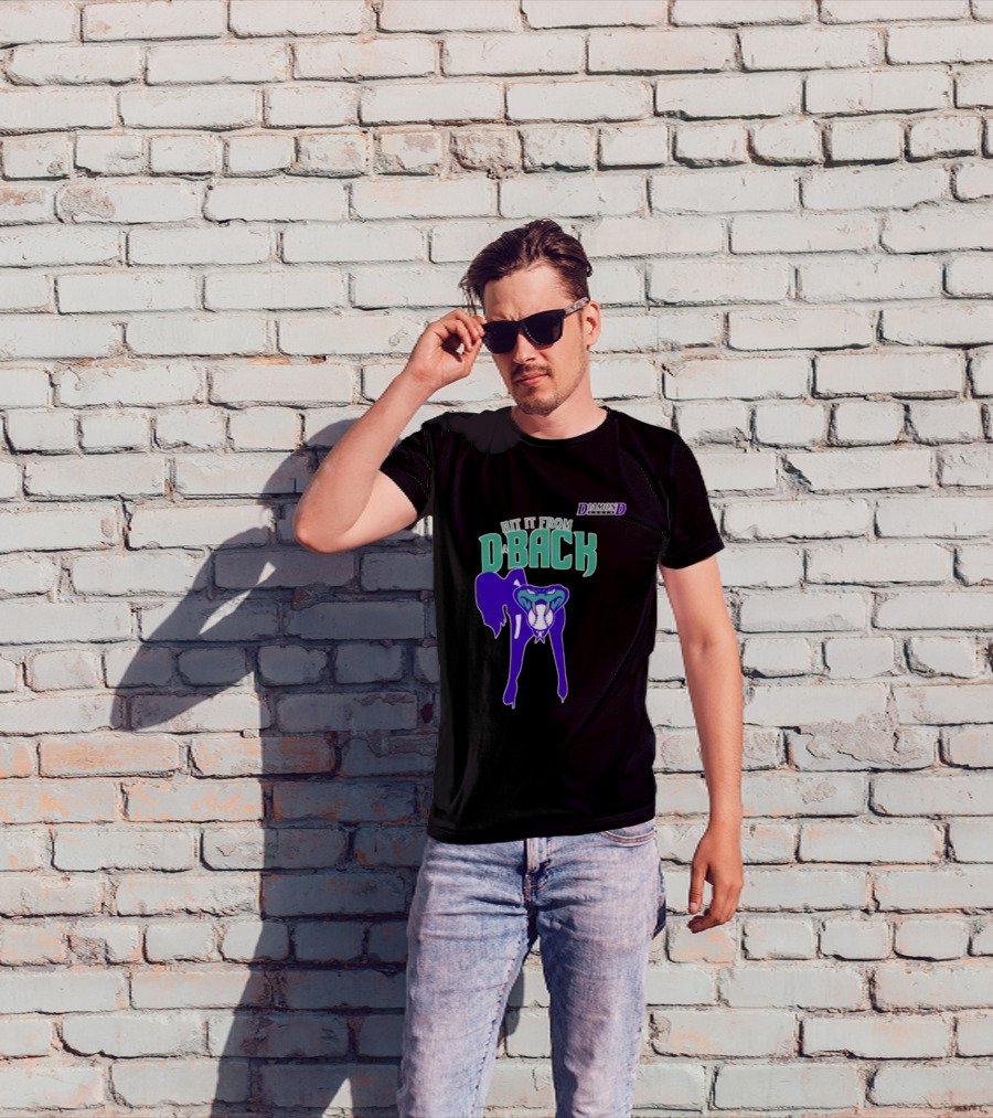 Hit It From D Back Arizona Baseball T-Shirt