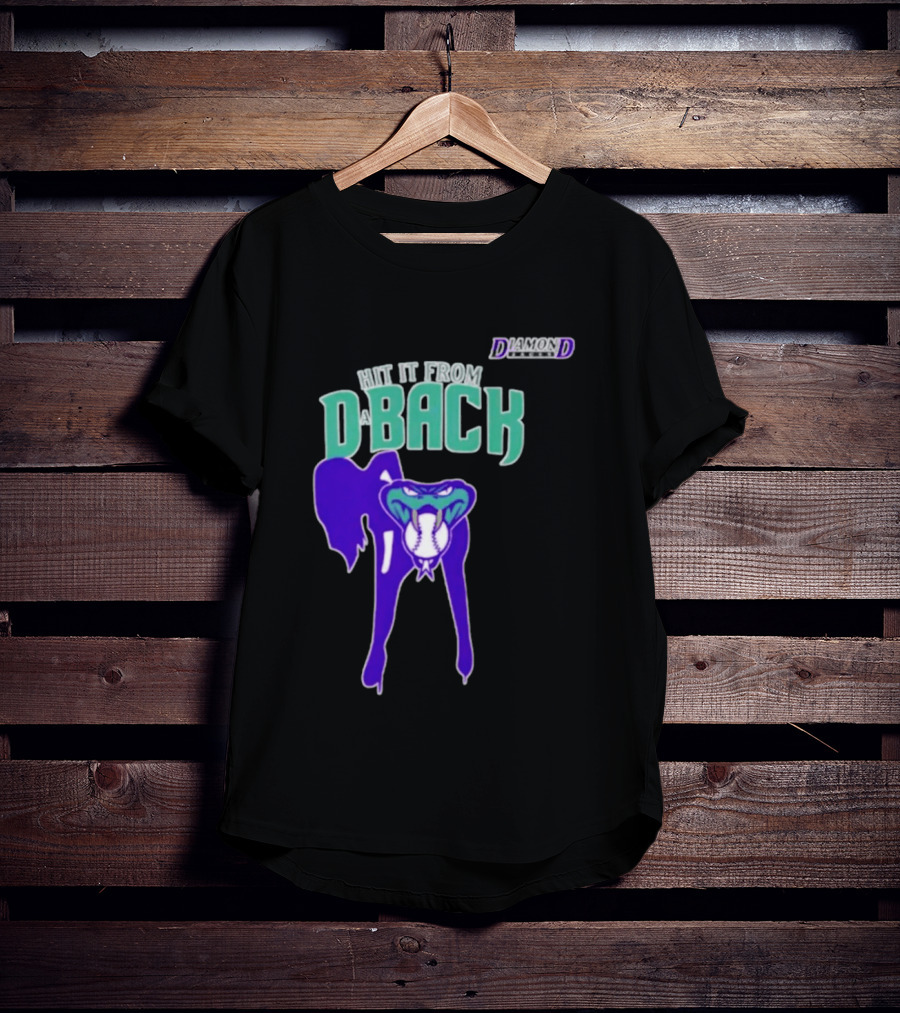 Hit It From D Back Arizona Baseball T-Shirt