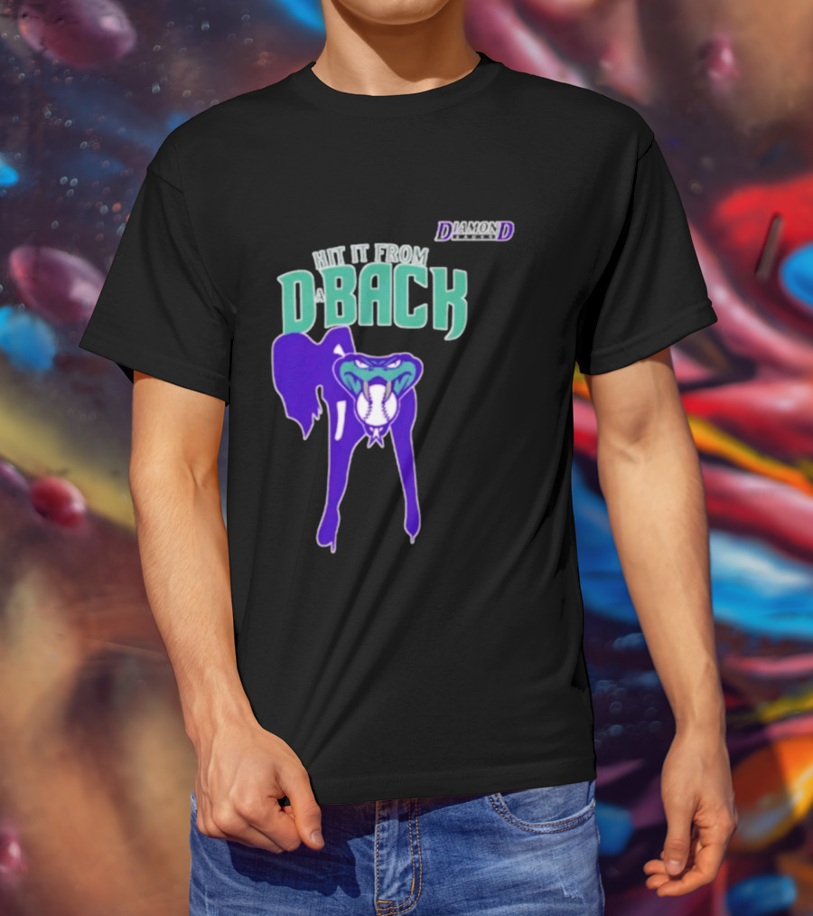 Hit It From D Back Arizona Baseball T-Shirt