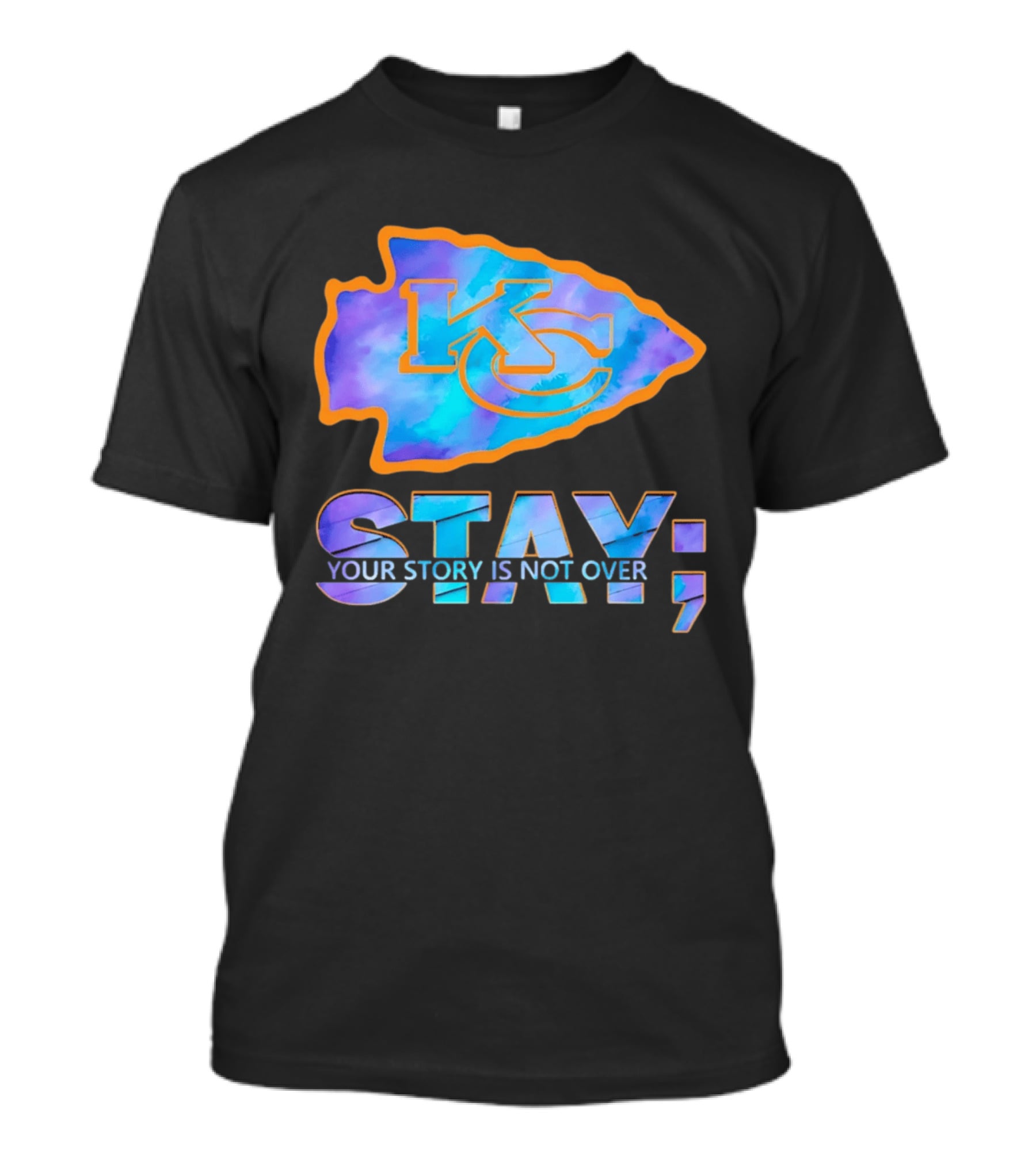 Kansas City Chiefs KC Arrowhead Stay Your Story Is Not Over T-Shirt