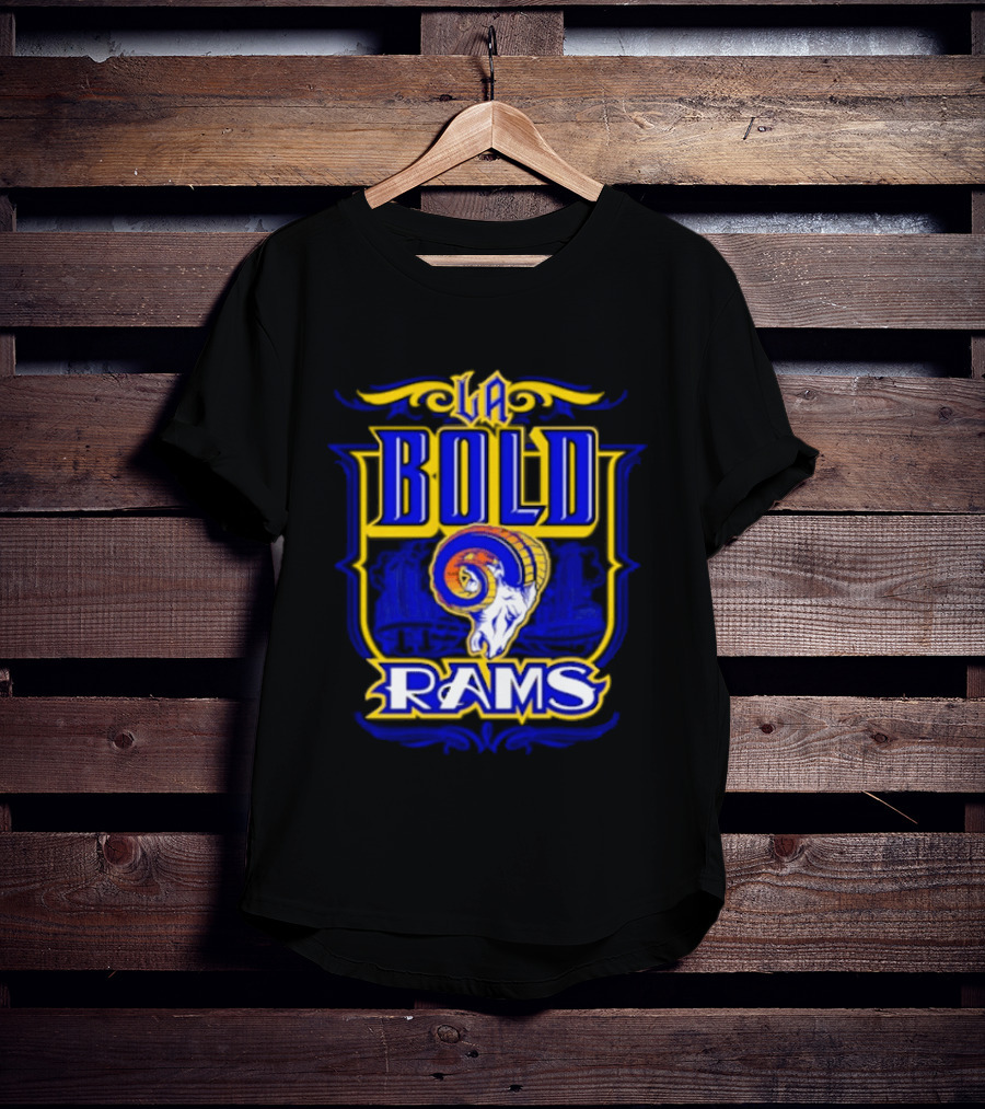 LA Rams Bold Mister Cartoon Los Angeles Rams T-Shirt