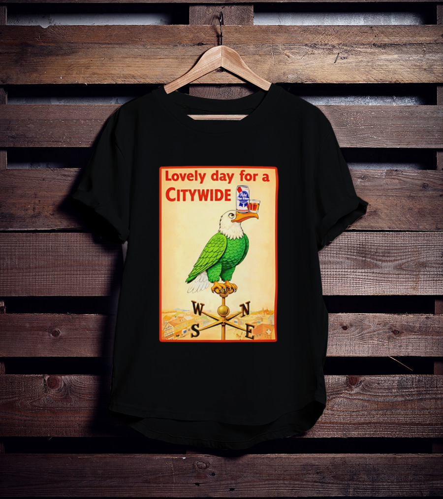 Lovely Day For A Citywide Pabst Blue Ribbon Beer Eagle T-Shirt