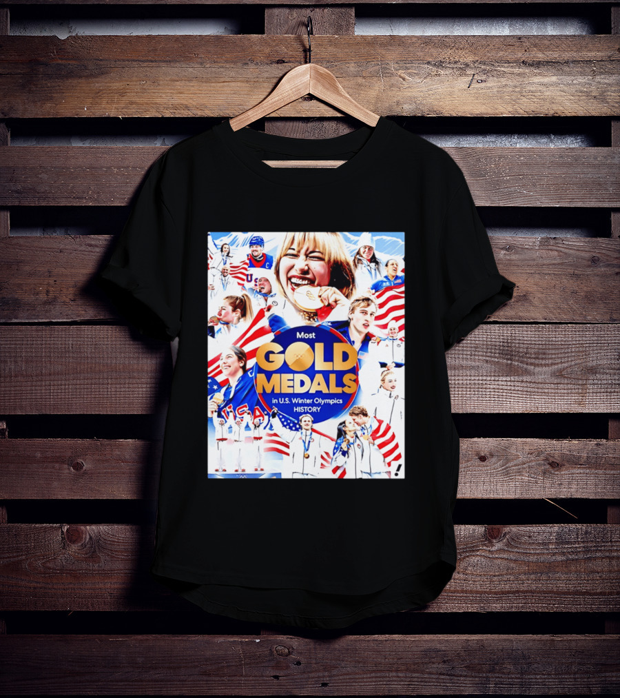 Most Gold Medals In U.S. Winter Olympics History 2026 T-Shirt