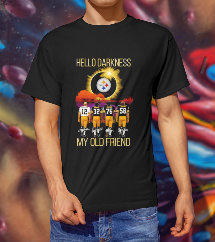 Pittsburgh Steelers Players Hello Darkness My Old Friend T-Shirt