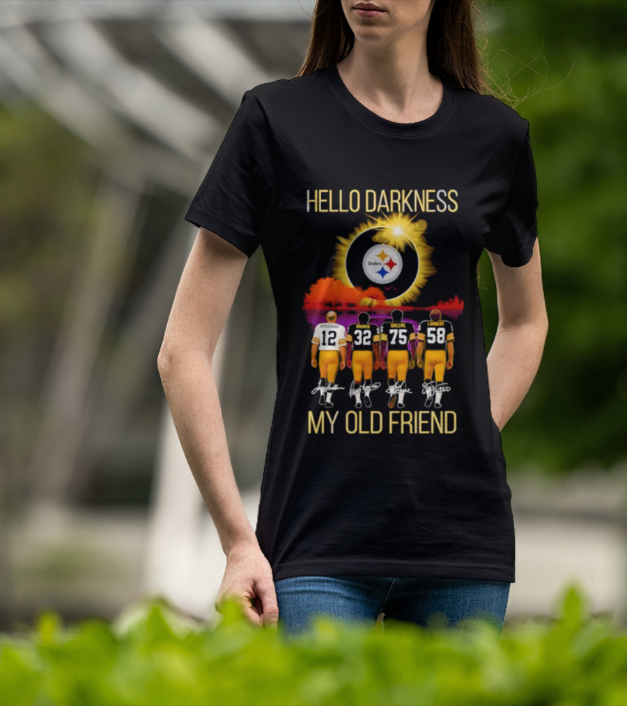 Pittsburgh Steelers Players Hello Darkness My Old Friend T-Shirt