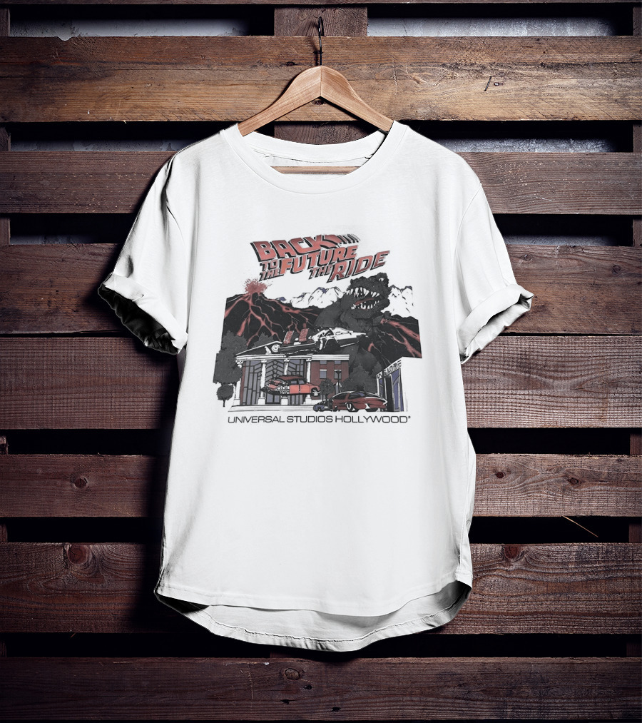 Back To The Future The Ride Lightning Universal Studios Hollywood Vintage Attraction T-Shirt