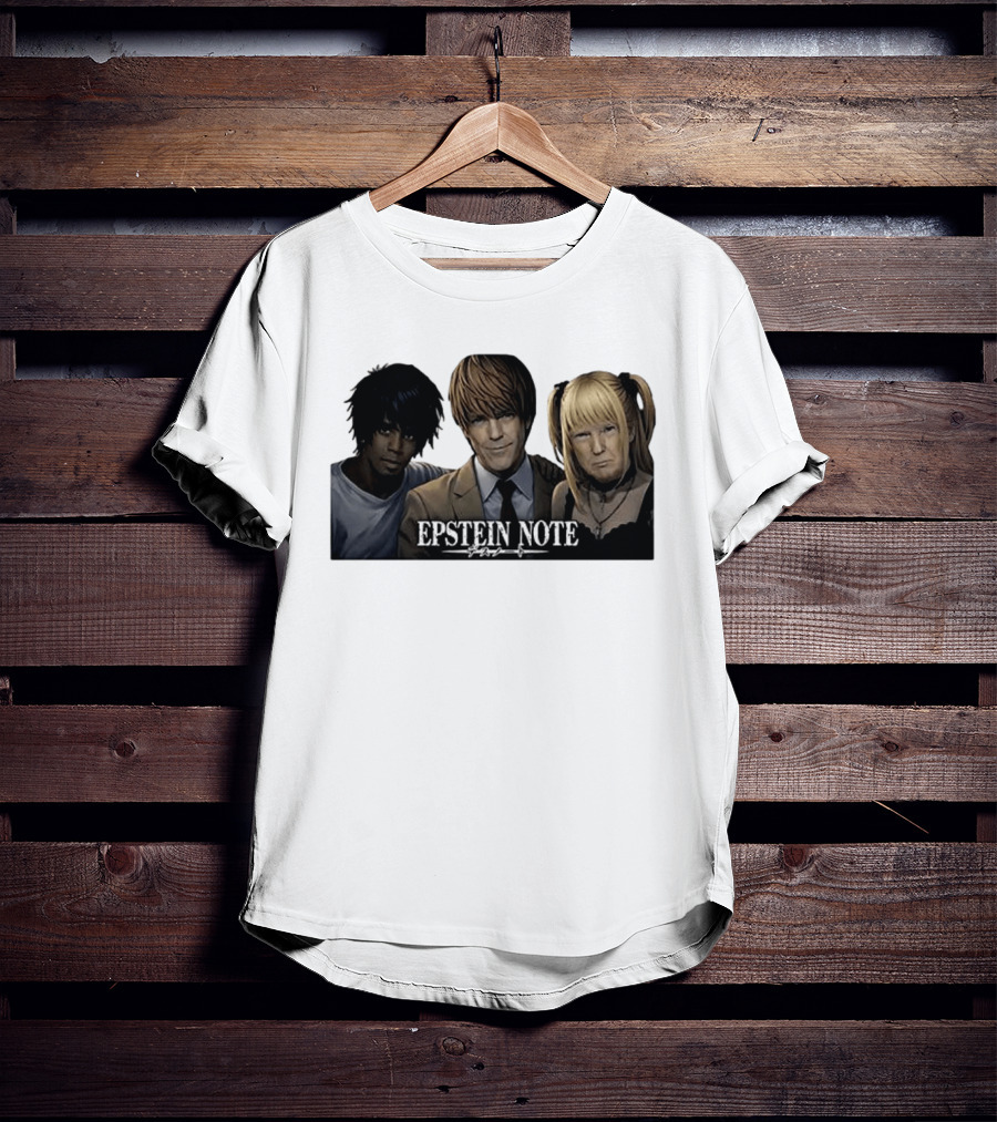 Epstein Note Anime Character Mashup Sarcastic T-Shirt