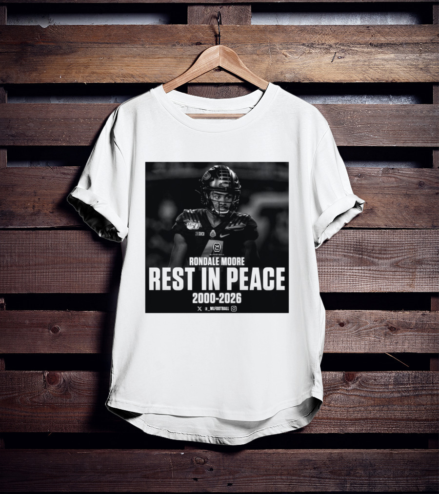 Rondale Moore RIP 2000 2026 Football Tribute Purdue Spieler T-Shirt