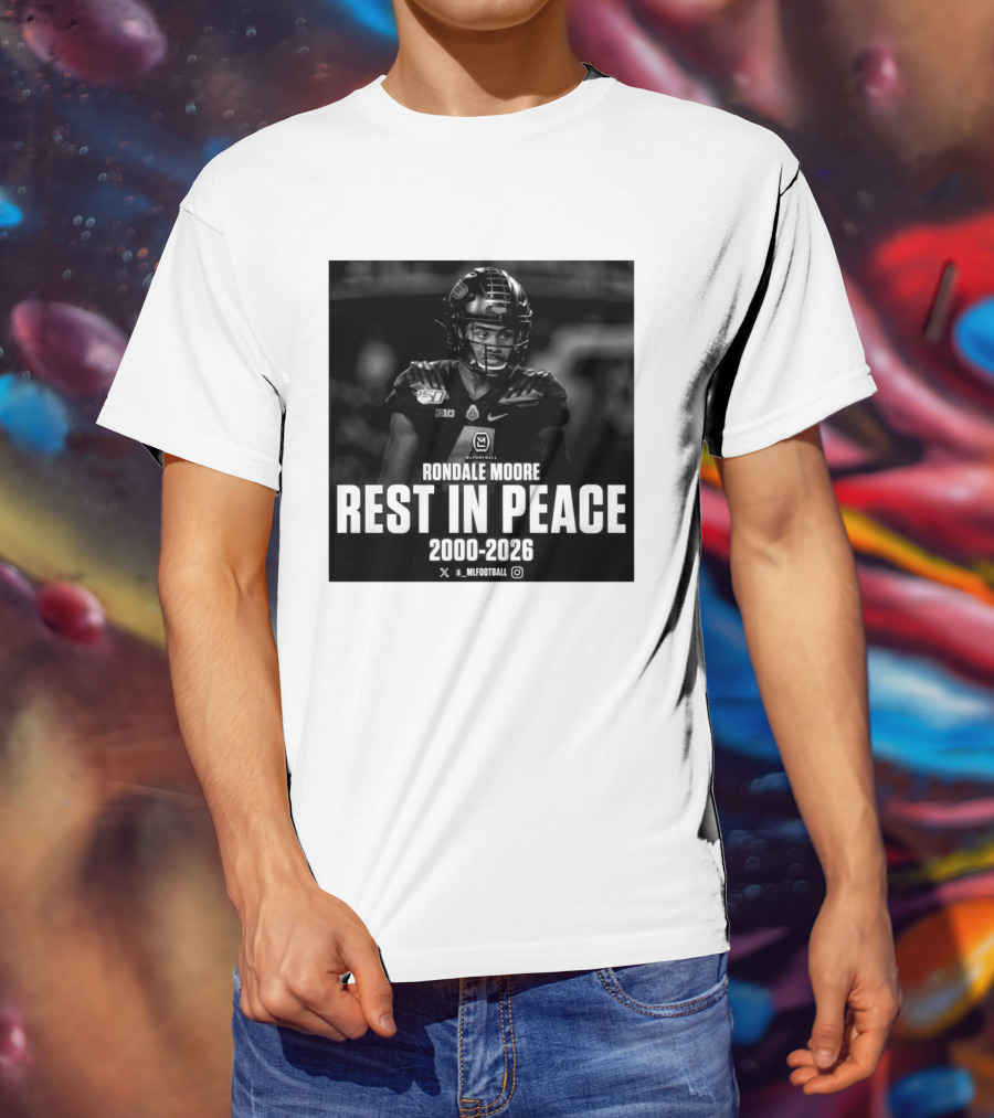 Rondale Moore RIP 2000 2026 Football Tribute Purdue Spieler T-Shirt