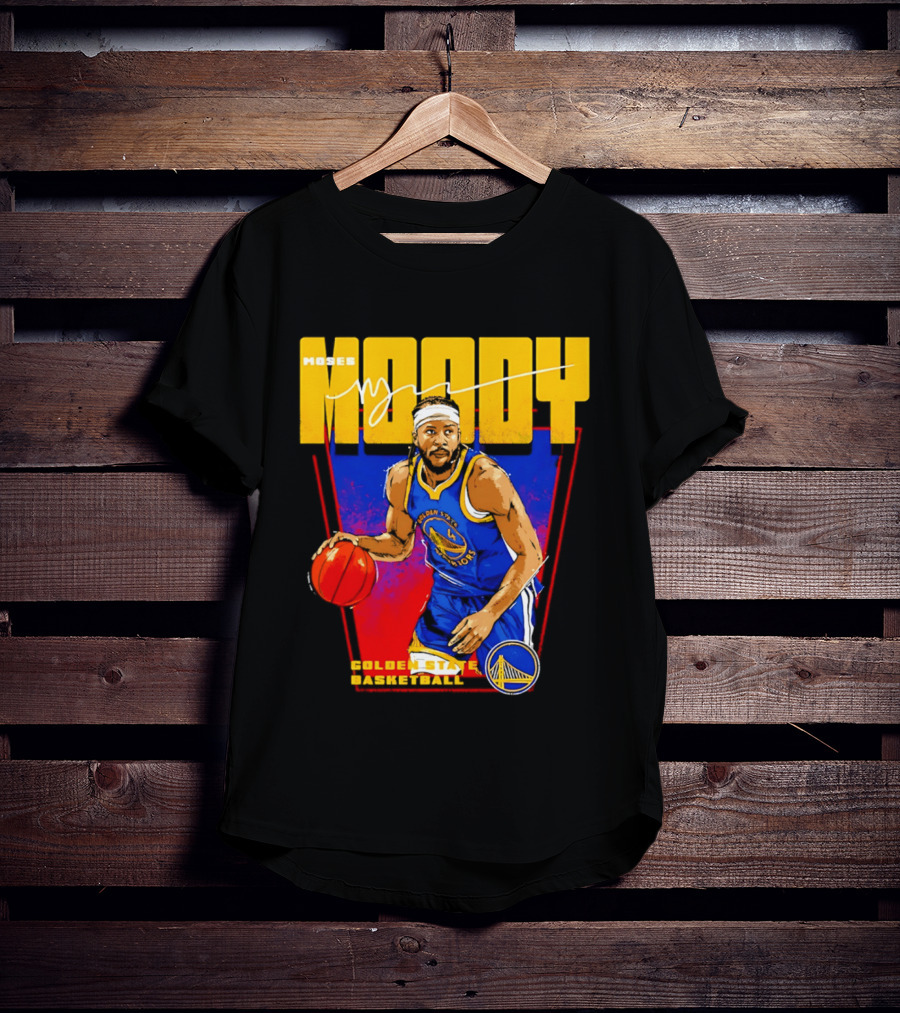 Moses Moody Golden State Warriors Basketball T-Shirt