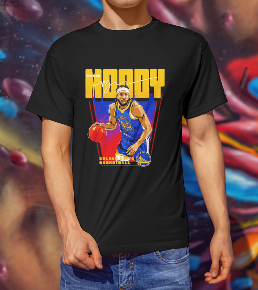 Moses Moody Golden State Warriors Basketball T-Shirt