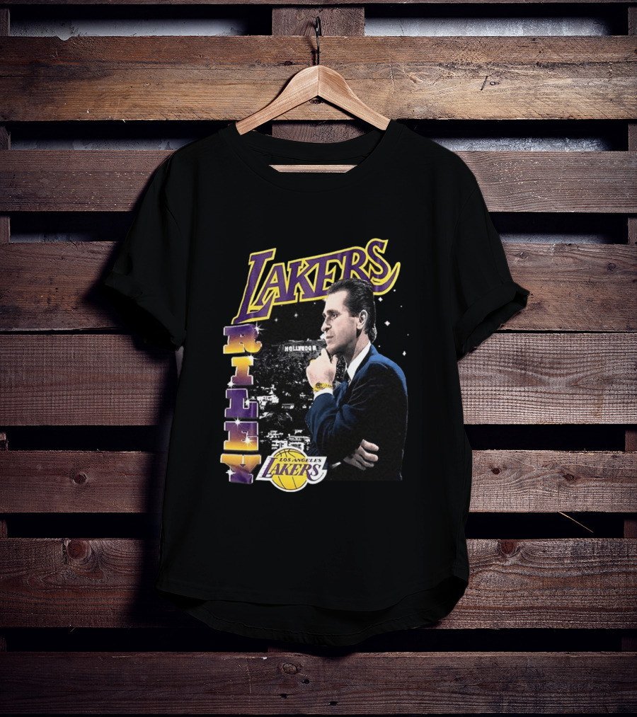 Los Angeles Lakers Pat Riley Hollywood Coach 1981 1990 T-Shirt