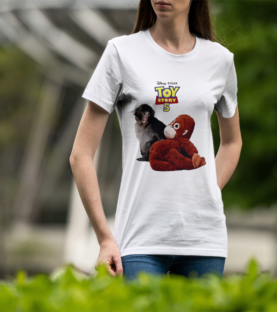 Disney Pixar Toy Story 5 Macaco Punch Stuffed Monkey T-Shirt
