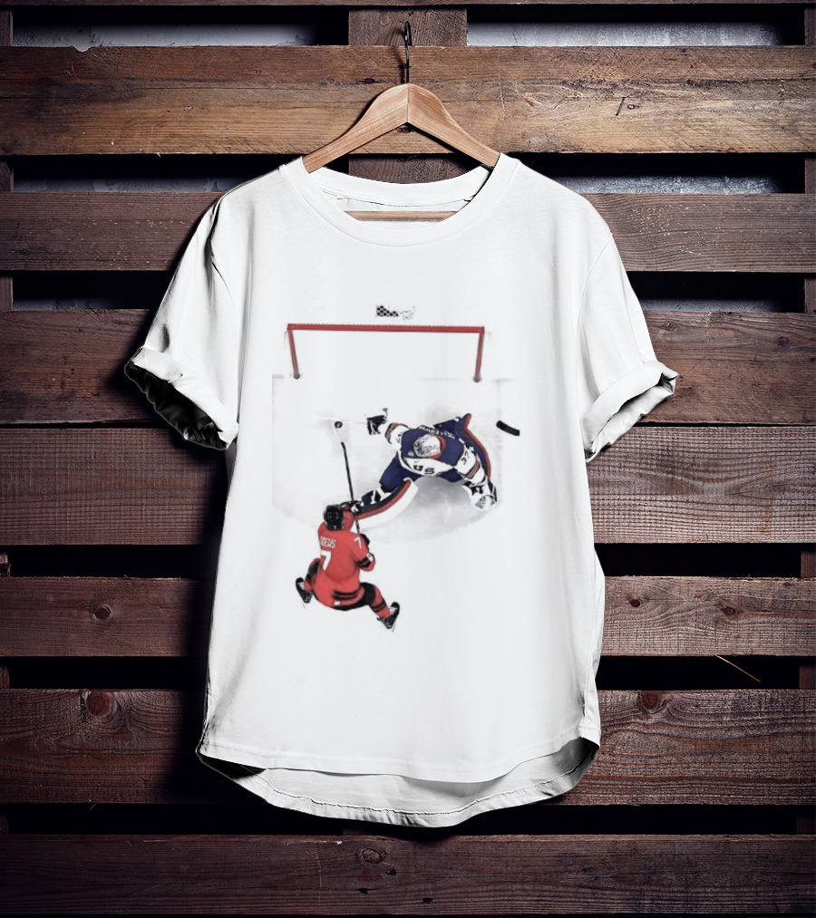 Connor Hellebuyck Team USA Ice Hockey Goalie Save Moment T-Shirt
